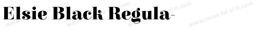 Elsie Black Regula字体转换